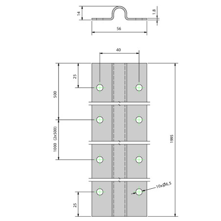 Rail Visser M Pour Galet Gorge Ronde Mm Portail