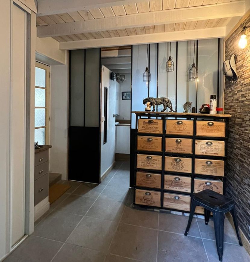 Verrière coulissante pour buanderie